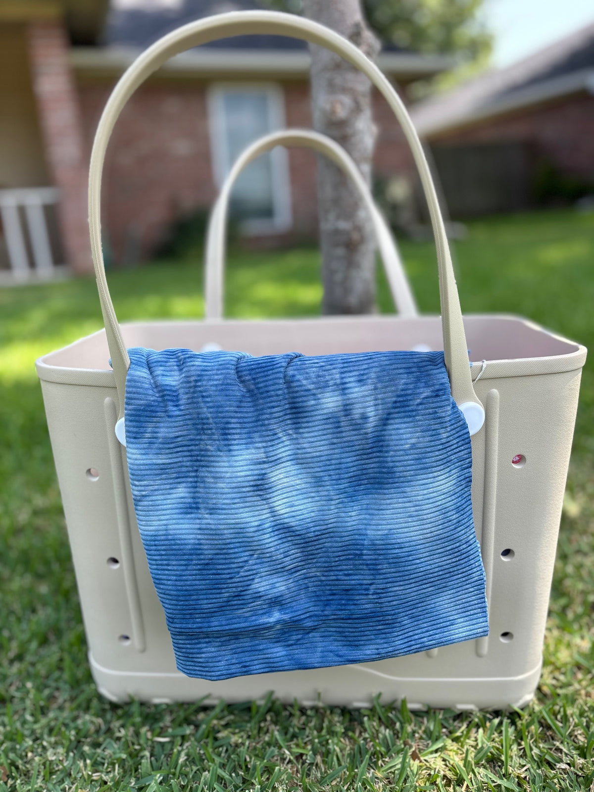 Blue Tye-Dye Tote Coat