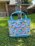 Water Color Floral Tote Coat