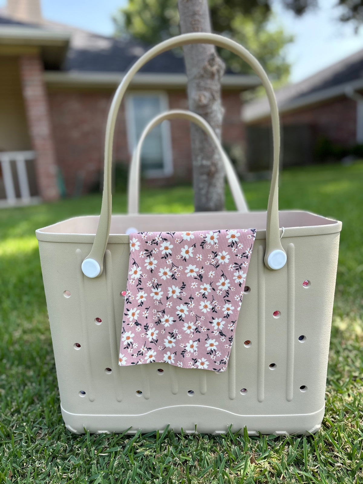 Mauve Floral Tote Coat