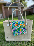 Green Floral Tote Coat