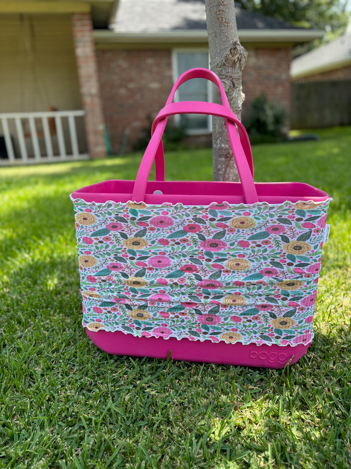Pink & Yellow Flowers Tote Coat